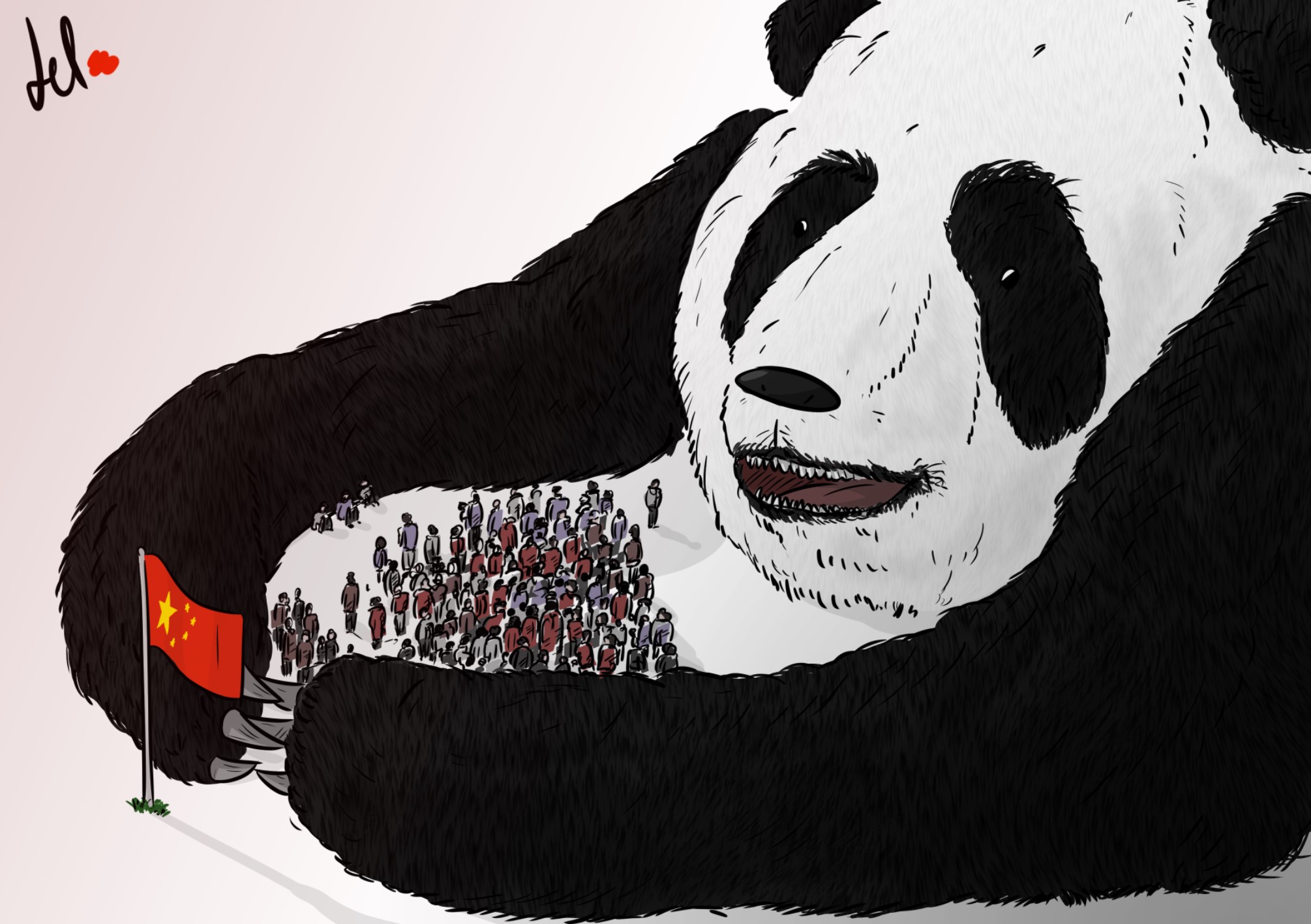 China's grip - del rosso